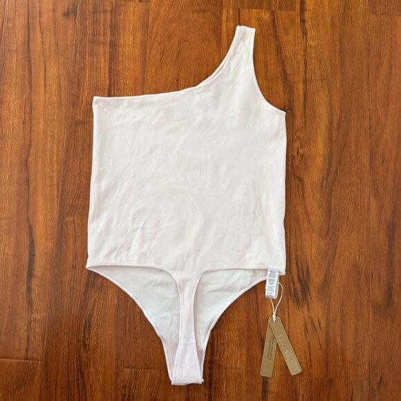 SKIMS Cherry Blossom Essential Bodysuit One Shoulder Bodysuit Size XXS/XS NWT - Picture 9 of 11
